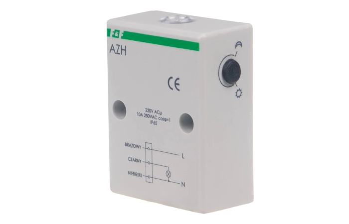 Automat zmierzchowy AZH 230V/10A z wewnętrznym czujnikiem światłoczułym | AZH F&F