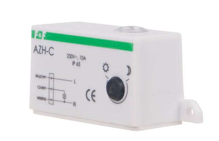 Automat zmierzchowy AZH-C 230V/10A z wewnętrznym czujnikiem światłoczułym | AZH-C F&F