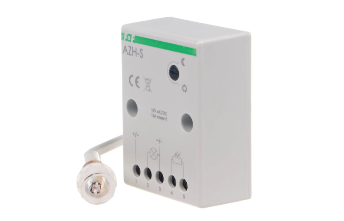 Automat zmierzchowy AZ AZH-S 12VDC z zewnętrzną sondą hermetyczną | AZH-S-12V F&F
