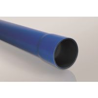 Rura osłonowa sztywna z kielichem ROS-M (RHDPE) 75/4,5, niebieska (6m) | 10673 TT Plast