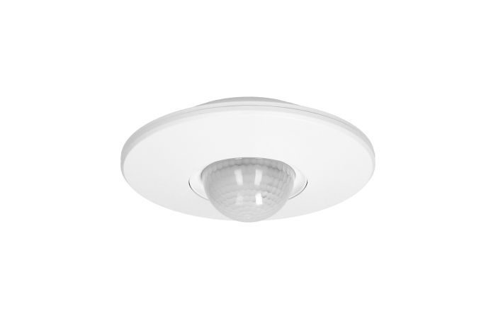 Czujnik ruchu 360st. IP20, 2000W, 3 sensory, regulacja zasięgu fi3m-20m, biały, natynkowy, PIR | OR-CR-253 Orno
