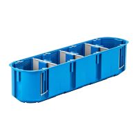Puszka instalacyjna 4-polowa 4x60 głęboka regips Multibox2 P4x60D niebieska | 32097203 Simet