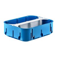 Puszka instalacyjna 6-polowa 6x60 głęboka regips P6X60D Multibox2 niebieska | 32174203 Simet