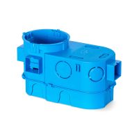 Puszka instalacyjna p/t 2-polowa 2x60 łączona, ekstra- głęboka 80mm do elektroniki SE2X60G niebieska | 34159203 Simet