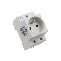 Gniazdo wtyczkowe modułowe 2P+Z 250VAC 16A, TS35, IP20, SIMLIC MRD50-16 (AUS16B) | 89066006 Simet