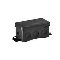 Puszka instalacyjna n/t 85x45x40 NS8 (N8) czarna z możliwością zastosowania haka HNS, FASTBOX&HOOK | 35357107 Simet