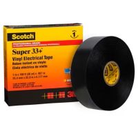 Taśma elektroizolacyjna Scotch® Super 33+, 25mm x 33m, czarna (opak 48 szt) | 7100353554 3M