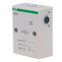 Automat zmierzchowy AZH 230V/10A z wewnętrznym czujnikiem światłoczułym | AZH F&F