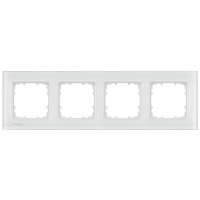 DELTA szkło miro białe ramka 4-krotn. 303x90mm | 5TG1204-1 Siemens