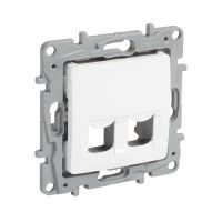 Gniazdo NI2:B 2XRJ45 KEYSTONE bez modułu | 664765 Legrand