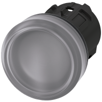 Lampka sygnalizacyjna 22mm okrągła tworzywo przezroczysta gładka SIRIUS ACT (opak 5szt) | 3SU1001-6AA70-0AA0 Siemens