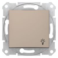 Przycisk światla 10AX/250V satyna Sedna | SDN0900168 Schneider Electric