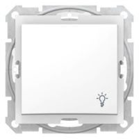 Przycisk światło biały światlo 10AX 250V IP44 Sedna | SDN0900321 Schneider Electric