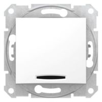 Łącznik 1P z podświetlaczem LED biały, Sedna | SDN1400121 Schneider Electric