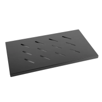 Półka do szaf 19" 600mm czarna LANBERG (1U/465x315mm udźwig do 120kg, montaż 4 punktowy) | AK-1002-B Lanberg