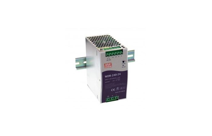 Zasilacz impulsowy DIN 240W 24V/10A Meal Well | WDR-240-24 Meanwell
