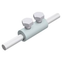 Złącze przelotowe 2xM8x10 Fi- 9mm drut Fi- 5-8mm, ocynk | AH02011 AH Hardt