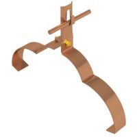 Uchwyt gąsiorowy proFi-lowany zacisk, H=10cm, miedź/mosiądz | AH04172 AH Hardt