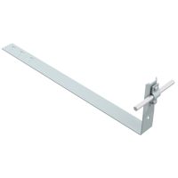 Uchwyt dachówkowy regulowany z blaszką, L=38cm, ocynk | AH09071 AH Hardt