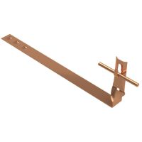 Uchwyt dachówkowy regulowany zacisk, skręt, L=38cm, miedź/mosiądz | AH09062 AH Hardt