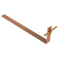 Uchwyt dachówkowy regulowany z blaszką, L=43cm, miedź/mosiądz | AH09222 AH Hardt