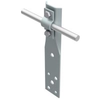Uchwyt prosty z blaszką, H=6cm, ocynk | AH11021 AH Hardt
