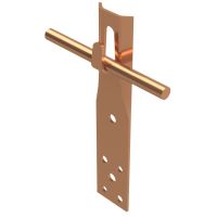 Uchwyt prosty zacisk, H=6cm, miedź/mosiądz | AH11012 AH Hardt