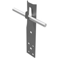 Uchwyt prosty zacisk, H=8cm, stal nierdzewna | AH11033 AH Hardt