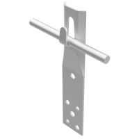 Uchwyt prosty zacisk, H=6cm, aluminiowy | AH11014 AH Hardt