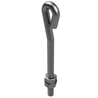 Uchwyt naciągowy oczko, L=16cm, stal nierdzewna | AH13013 AH Hardt