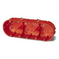 Puszka p/t PK-3x60 karton-gips IP20, ceglasta RAL2012 | 0234-00 Elektro-Plast Nasielsk