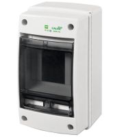 Rozdzielnica n/t RN 1/3 (N+PE) IP65 RAL7035+drzwi transparentne 100x175x105mm, Galant Plus | 1600-01 Elektro-Plast Nasielsk