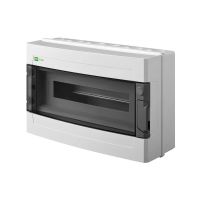 Rozdzielnica n/t RN 1/19 (N+PE) IP40 RAL9003+drzwi transparentne 262x410x115mm, Ep-Lux Plus | 1905-01 Elektro-Plast Nasielsk