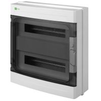 Rozdzielnica n/t RN 2/36 (N+PE) IP40 RAL9003+drzwi transparentne 430x410x151mm, Ep-Lux Plus | 1912-01 Elektro-Plast Nasielsk