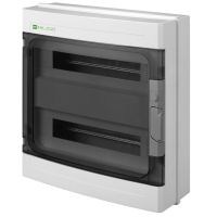 Rozdzielnica n/t RN 2/36 (N+PE) IP55 RAL7035+drzwi transparentne 410x430x151mm, Ep-Lux Plus | 1962-01 Elektro-Plast Nasielsk