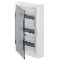 Rozdzielnica n/t RN 3/36 (N+PE), IP40, drzwi transparentne dymne, Economic Box | 2506-01 Elektro-Plast Nasielsk