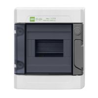 Rozdzielnica n/t RN 1/6 (N+PE) IP65 RAL7035+drzwi transparentne 185x215x113 mm, Ep-Lux Plus | 1960-01 Elektro-Plast Nasielsk