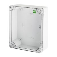 Puszka n/t 340x270x106 IP65, szara/transparentna, Industrial | 2725-01 Elektro-Plast Nasielsk