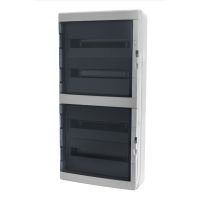 Rozdzielnica n/t RN 4x18 (N+PE) IP65 RAL7035+drzwi transparentne 870x432x160mm, Galant Plus | 1609-01 Elektro-Plast Nasielsk