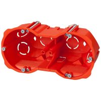 Puszka p/t PK-2x60 głęboka IP20, ceglasta RAL2012 | 0286-10 Elektro-Plast Nasielsk