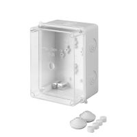Obudowa n/t 157x118x94 IP55, szary/transparentny, CARBO-BOX | 0229-00 Elektro-Plast Nasielsk