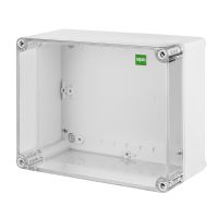 Puszka n/t 220x170x107 IP65, szara/transparentna, Industrial | 2717-01 Elektro-Plast Nasielsk
