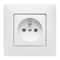 Łącznik 1-biegunowy Łącznik 1-biegunowy VOLANTE GPT 2P+Z Z/RBIAŁY | 2633-00 Elektro-Plast Nasielsk