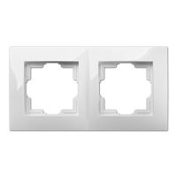 Ramka podwójna 2x uniwersalna, IP44, grafit, Carla | 1772-48 Elektro-Plast Nasielsk