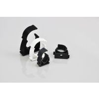 Uchwyt zamykany do rur UZ-40 biały (opak 50szt) | 07.14B Elektroplast Stróża