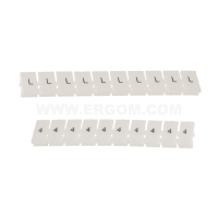 Oznaczniki do złączek EZU-5/L2 biały (opak 100szt) | R34RR-07060006410 Ergom