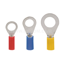 Końcówka oczkowa izolowana KOI 1/8 PCV, przekrój: 1,0mm2, otwór pod śrubę M8 (opak 100szt) | E09KO-02010300700 Ergom