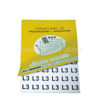 Oznaczniki samoprzylepne ZS 15 15/PE, białe (opak 480szt) | E04ZP-02030109100 Ergom