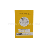 Oznaczniki samoprzylepne ZS 20X34/L1, białe (opak 200szt) | E04ZP-02030109800 Ergom