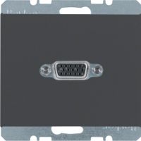 Gniazdo VGA, antracyt, mat, K.1 | 3315407006 Hager